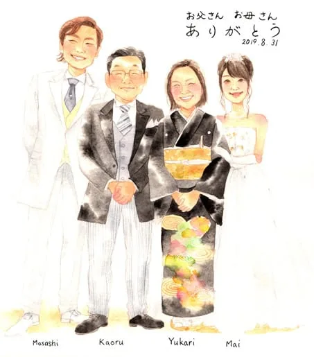 幸せいっぱいの瞬間を表現