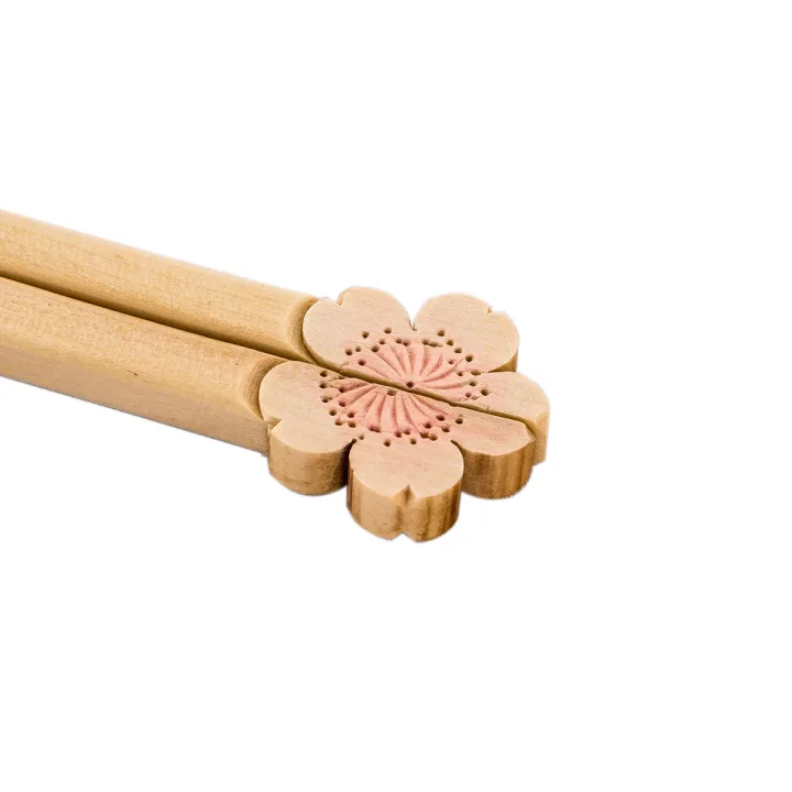 大坂屋家具店 箸 21.5cm 彩色（桜彫）