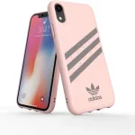 PhoneXR ケース スエード製 アイスピンク