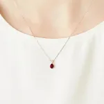 1月誕生石 K10ピンクゴールド ネックレス ガーネット
