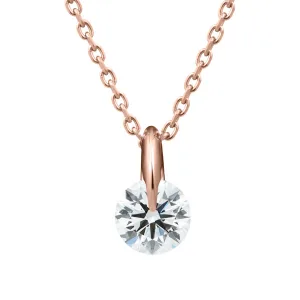 BRILLIANCE+／ブリリアンスプラス K18PG 1ポイント ダイヤモンド ペンダント 45cm 0.3ct