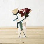 革の一輪花(バラ)