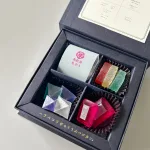 こだわりのこうぶつヲカシ(琥珀糖)と和紅茶セット