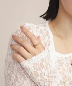 LHME／エルエイチエムイー “Moment”ハートエタニティリング ゴールド