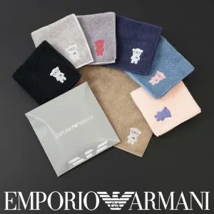 EMPORIO ARMANI／エンポリオ アルマーニ マンガベア 綿100％ ミニタオル