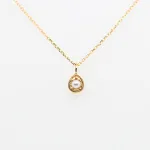 12の宝石のしずくたち6月パール×ダイヤモンド・リバーシブルネックレス