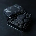 ブラックテディベアクッキー缶