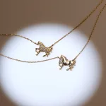 肌なじみの良いK10ネックレス
