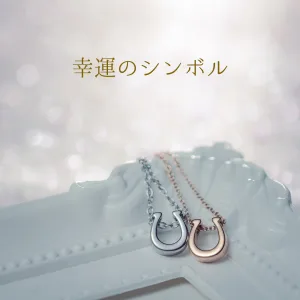 Lauss／ラウス 幸運のホースシュー ペアネックレス