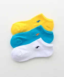 POLO RALPH LAUREN／ポロ ラルフローレン ワンポイント カラー スニーカーソックス