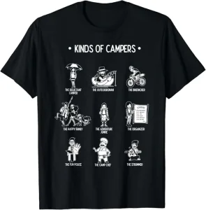キャンパーの種類Tシャツ