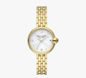 kate spade NEW YORK／ケイトスペードニューヨーク チェルシー パーク スリーハンド デイト ゴールドトーン ステンレス スチール ウォッチ