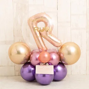 Balloon Kitchen／バルーンキッチン メタルパール＆イニシャルスタンディングバルーンベース