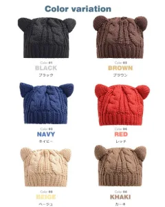 猫耳ニット帽