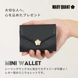 MARY QUANT／マリークヮント シーリングデイジーレターミニウォレット
