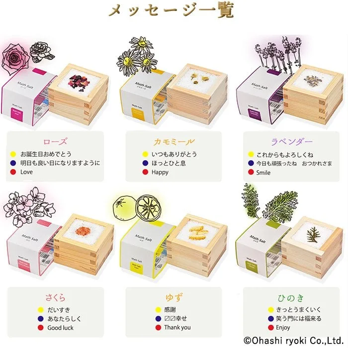 枡に隠されたメッセージにドキリ！