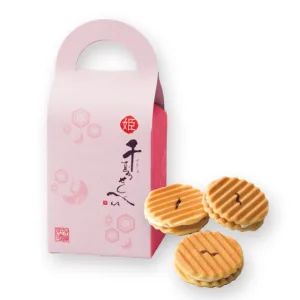 鼓月 姫千寿せんべい シュガークリーム3枚入