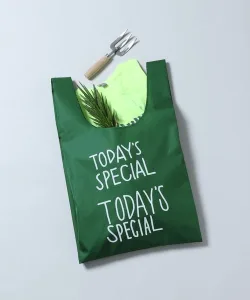 TODAY’S SPECIAL／トゥディズ スペシャル GRID MARCHE BAG M ディープグリーン