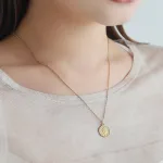 コインネックレス フラワー ゴールド