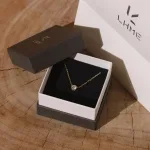 1粒ビジューネックレス ゴールド ジルコニア