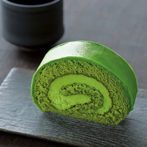 京都・東山茶寮 宇治抹茶の生チョコロールケーキ