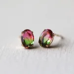 涼しげな天然石・水晶を使ったピアス