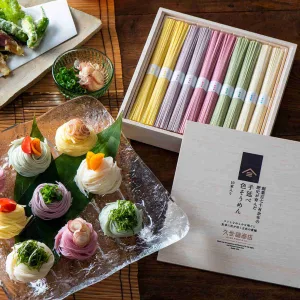 久世福商店 創業百七十有余年の歴史が育んだ 手延べ色そうめん 10束入り