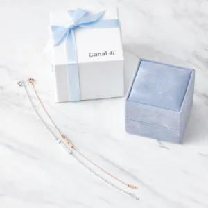 Canal4℃／カナルヨンドシー 【ペアデザインセット】ハートが浮かび上がるバーブレスレットセット