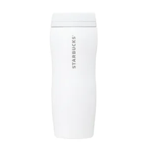 Starbucks／スターバックス  カーヴドステンレスボトルマットホワイト355ml