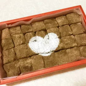 ハートが決め手の簡単生チョコレート
