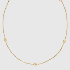 GUCCI／グッチ  インターロッキングG 18K ネックレス
