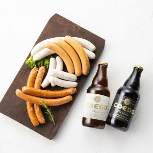 麻布・日進ハム  「日進ハム＆コエドビールセット扇」老舗のプレミアムコラボ