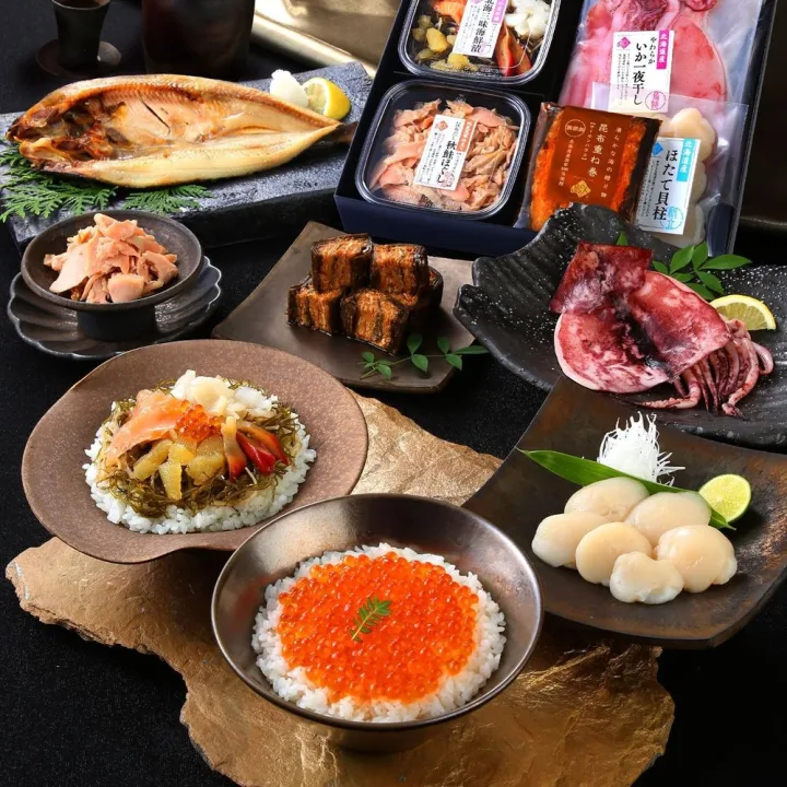 サーモンいくらに昆布…贅沢な7点セット