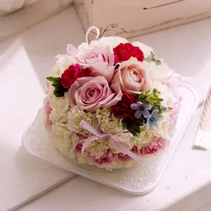 dinos／ディノス  生花ケーキアレンジメント