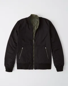 Abercrombie & Fitch／アバクロンビー&フィッチ リバーシブル ボンバージャケット