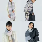 チェックストール カシミヤ100% ウォッシャブル