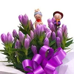 敬老の日 プレゼント りんどう鉢植え