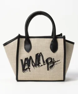 LANVIN en Bleu／ランバンオンブルー ロゴ刺しゅうトートバッグ