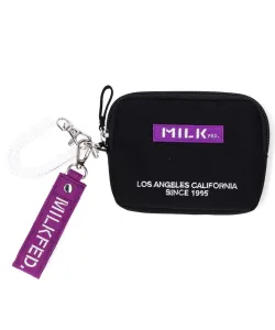 MILKFED／ミルクフェド EMBROIDERED BAR PASS HOLDER LIMITED COLOR PURPLE MILKFED.