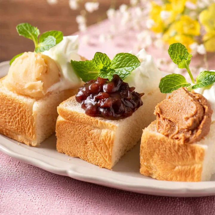 上品な甘さの和のスプレッド3種を食べ比べ