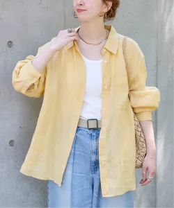 B.C STOCK／ベーセーストック 2WAYフレンチリネンシャツ