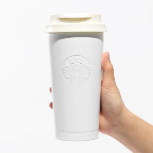 Starbucks coffee／スターバックス リサイクルステンレスTOGOロゴタンブラーマットホワイト473ml