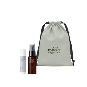 john masters organics／ジョンマスターオーガニック 【WEB限定】THANK YOU リップ＆ヘアミストギフト（巾着）
