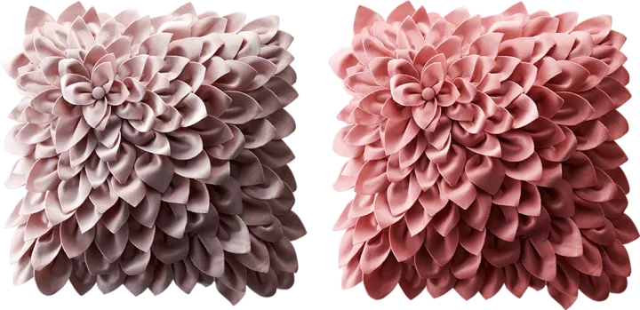 ダリアの花咲くクッションで彼女を姫扱い!
