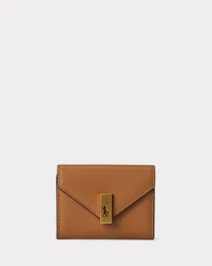 RALPH LAUREN／ラルフローレン Polo ID レザー フォールドオーバー カード ケース