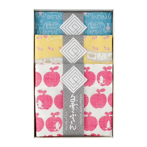 優しい手触りでかわいらしいデザインのふきんセット