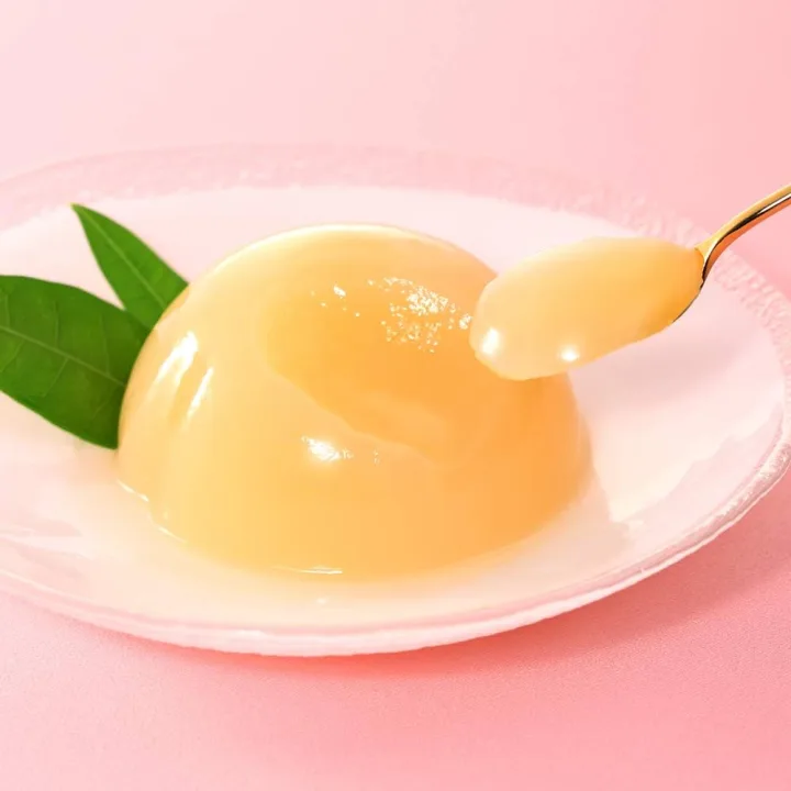 まるで桃!おしゃれなパッケージの清水白桃ぜりぃ