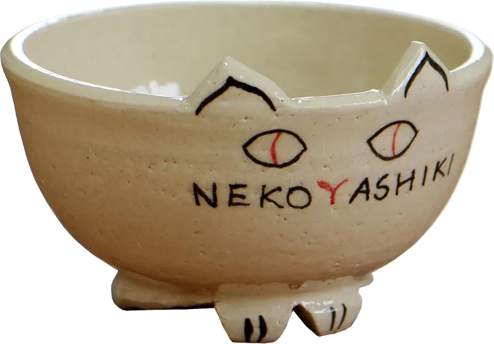 和食器テイストの猫さん茶碗