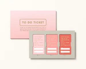 kimini／キミニ TO DO TICKET LOVE 大人のための〇〇券（肩たたき券・お手伝い券 etc）