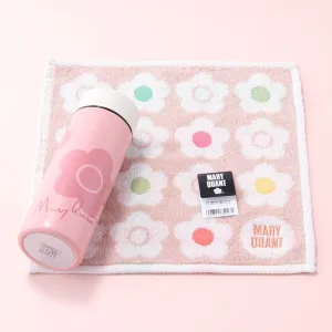MARY QUANT／マリークヮント 【ラッピング付】デイジーステンレスボトル＆ハンカチタオル